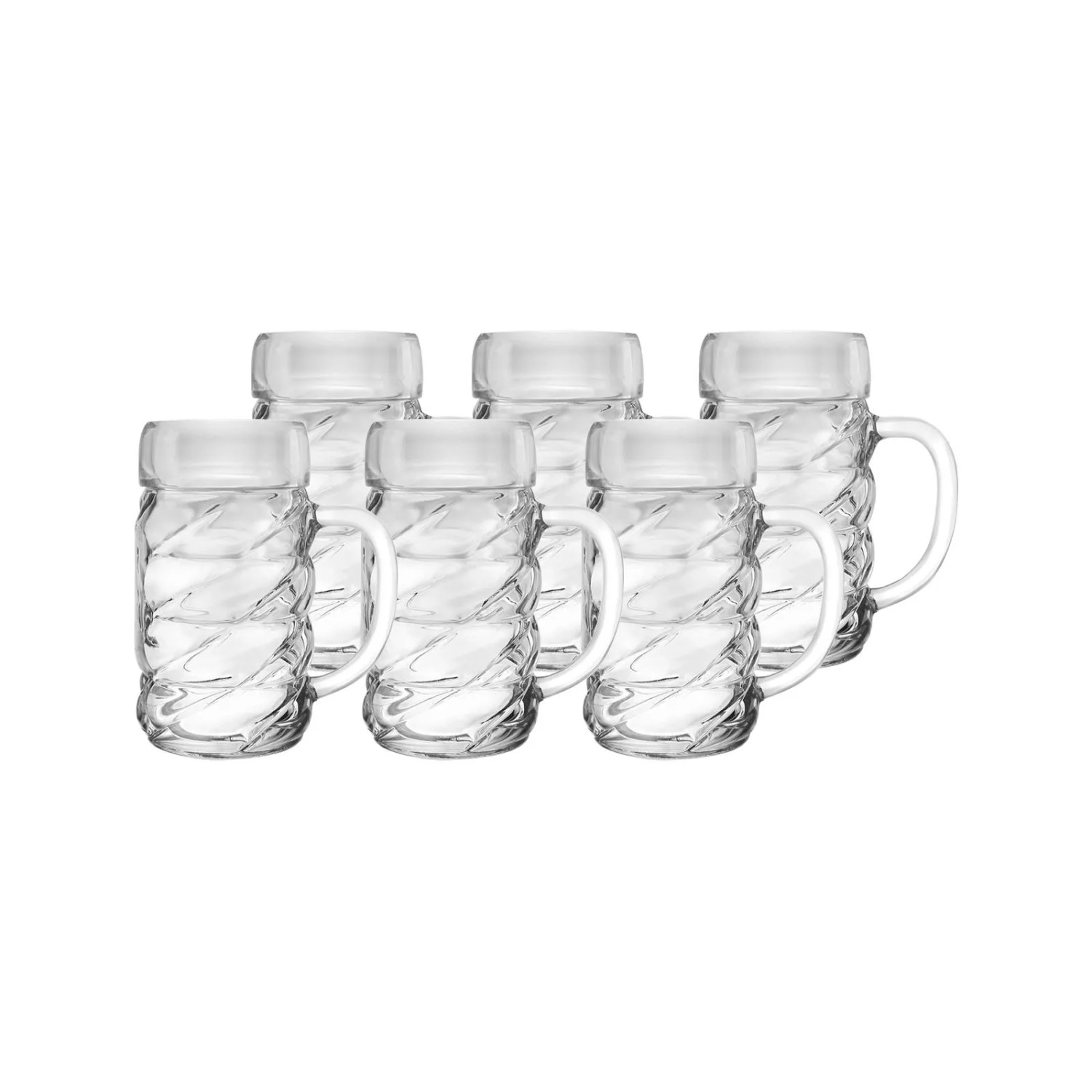 Stölzle Lausitz Oberglas Diamond Bierkrug 0,3, 6er Set