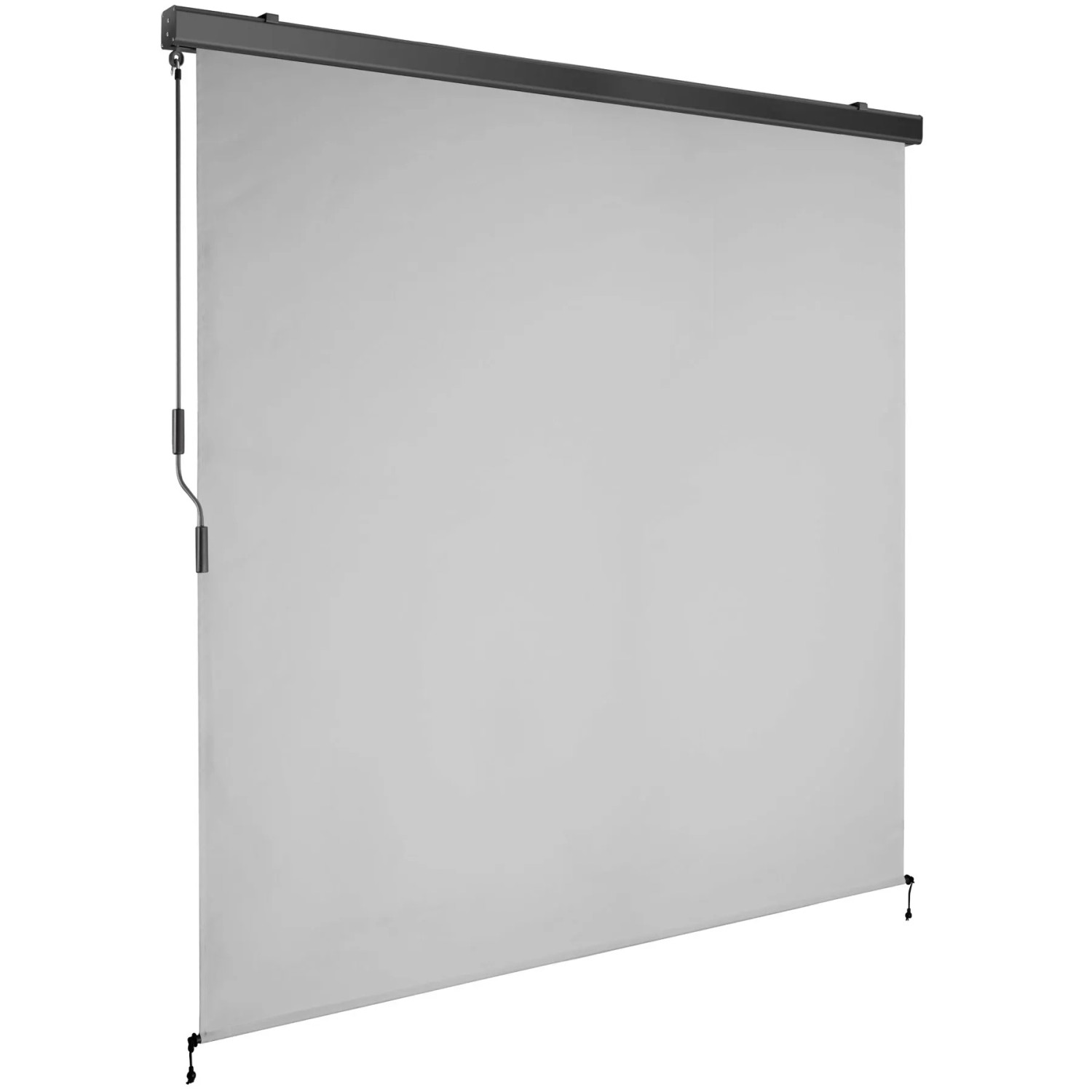 Tectake Senkrechtmarkise Eloise Verschiedene Größen Uv Beständig und Wasserabweisend 180 x 250 cm 10 x 180 x 250 cm Hellgrau