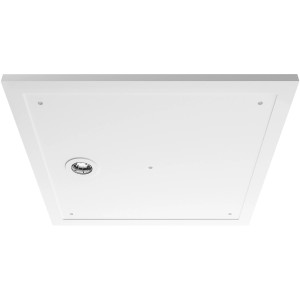 Quadratische, weiße Breuer Duschwanne Modern Line, 90x90 cm, mit Ablaufgarnitur.