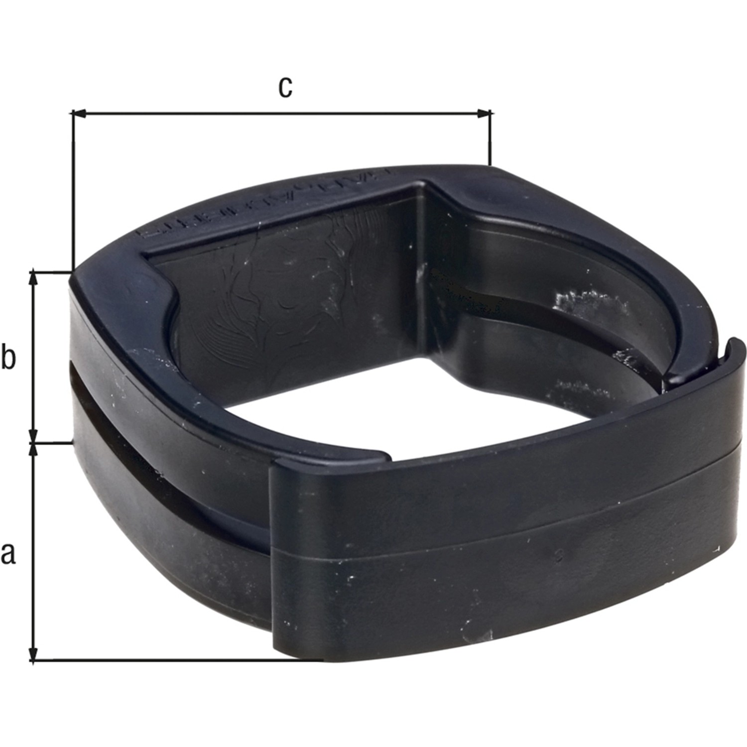 Alberts Fix-Clip Pro Befestigungs-Set, schwarz, 60 mm, für Zaunbau und Sichtschutz.