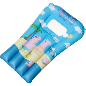 Blaue Peppa Pig Luftmatratze mit Sichtfenster, 67x43 cm, für Kinder.