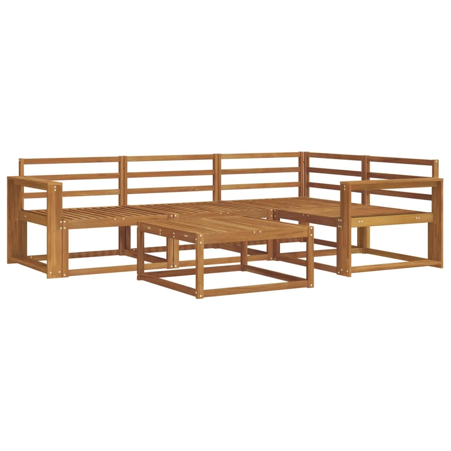 vidaXL Outdoor-Sofagarnitur 5-Tlg Natur Massivholz Akazie 3367547