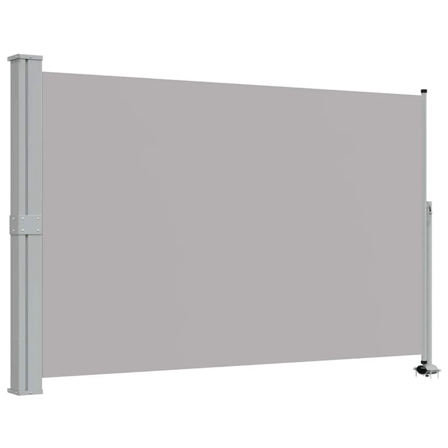 vidaXL Einziehbare Seitenmarkise 160x300 cm Grau 45195