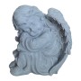 Relaxdays Grabengel Polyresin Grau Wetterfest Frostfest 24 cm