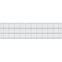 Verzinkte Doppelstabmatte 8/6/8 mm, 250x63 cm, für Gartenzaun.