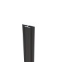 AICA H-Profil, 210cm, matt schwarz, für Aluverbundplatten als Duschrückwand.