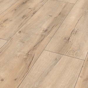 Classen Laminat 8 mm, wasserfest, Oak Beige. Holzoptik mit Fugen.