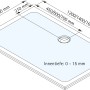 Technische Zeichnung: Schulte Duschwannen-Set Extraflach Rechteck 120x90 cm, Maße und Details.