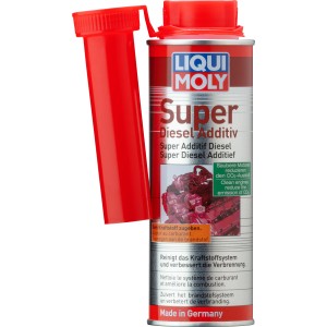 Liqui Moly Super Diesel Additiv 250ml Dose mit rotem Einfüllstutzen.