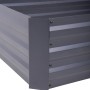 Detailansicht: Anthrazitfarbene Garden Pleasure Beetumrandung aus Metall.