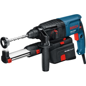 Bosch Professional GBH 2-23 REA Absaughammer mit Zubehör im Koffer.