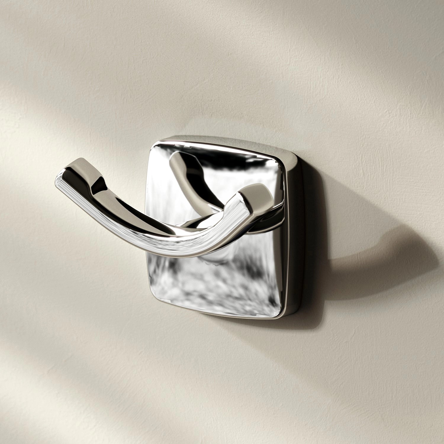 AM.PM Handtuchhaken Gem Chrom, Doppel-Haken zur Wandmontage im Badezimmer.