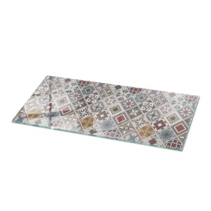 Tulup Tischplatte Mosaikmuster mit Ornamenten Couchtisch Platte 125x50 cm Grau Tischplatte Tischplatte Rechteckig Couchtischplatte