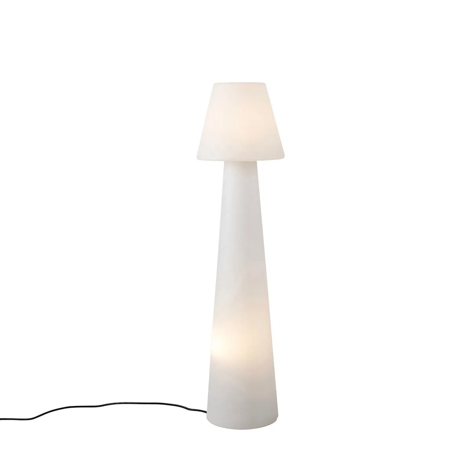 QAZQA Design-Außenstehleuchte Weiß IP44 Katrijn