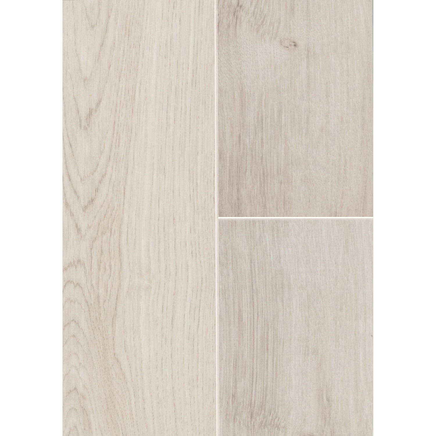 Classen Laminat 8 mm, wasserfest, Eiche hellgrau Mix. Laminatboden in heller Holzoptik.