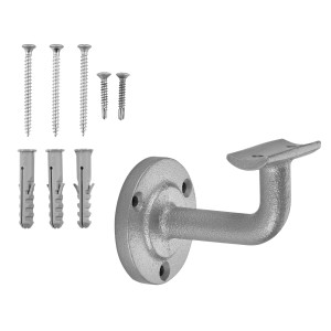 SOTECH Handlaufhalter ROBUST Silber Höhe 68 mm Ausladung 67,5 mm für Handläufe mit Ø 45 mm