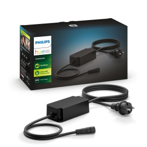 Philips Hue Outdoor-Netzteil 40W mit 3,5m Kabel für Niedervolt-Leuchten im Garten.