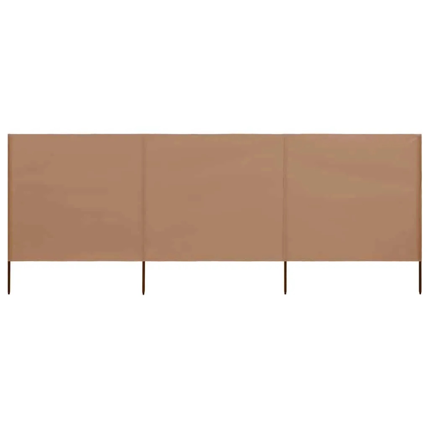 vidaXL 3 Teiliges Windschutzgewebe 400 x 80 cm Taupe 47143