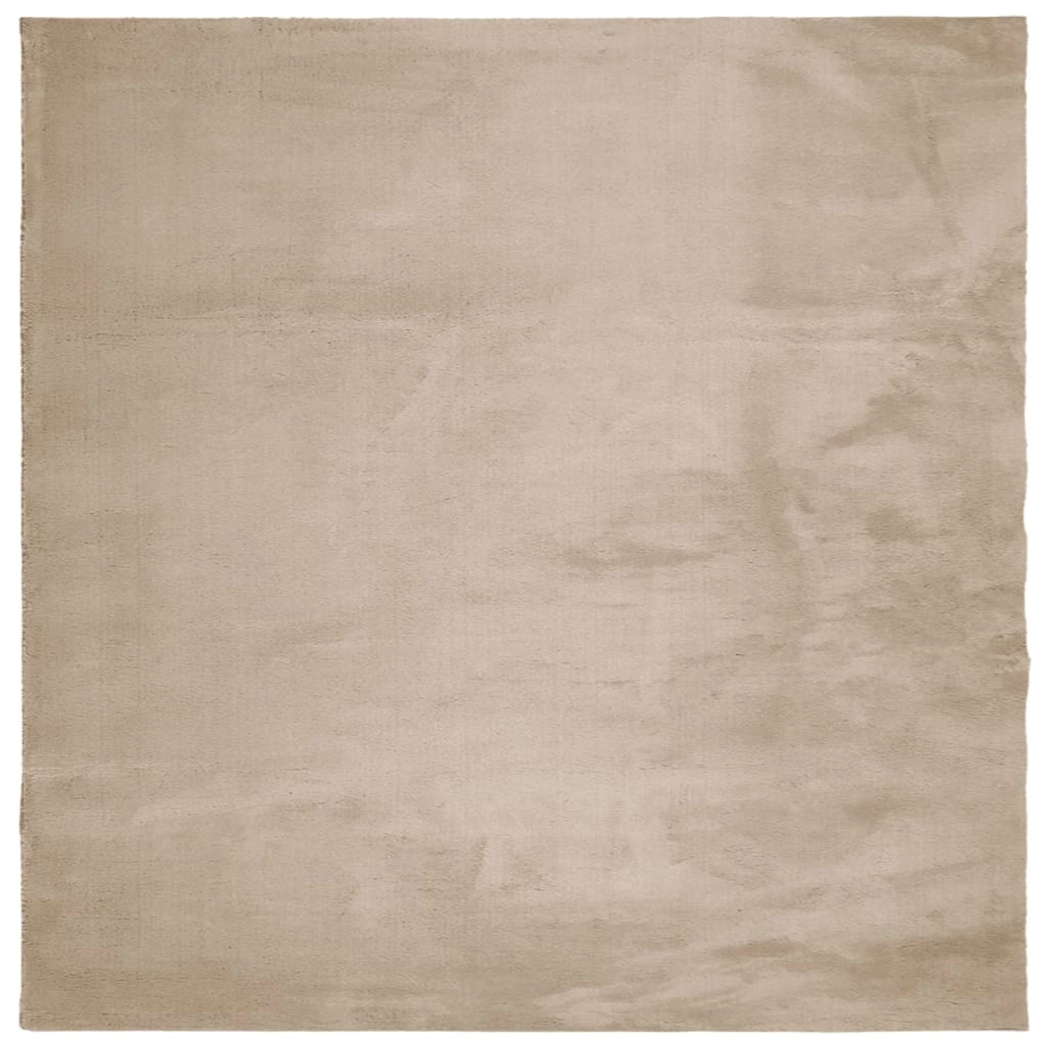 vidaXL Teppich Huarte Kurzflor Weich Und Waschbar Sandfarben 160x160cm 1935 günstig online kaufen