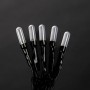 Konstsmide Micro LED-Lichterkette Slim Frosted mit 50 bernsteinfarbenen LEDs und grünem Kabel.