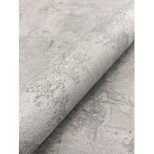 Graue Vliestapete in Betonoptik, strukturiert. Industrial Stil mit realistischer Putzstruktur.