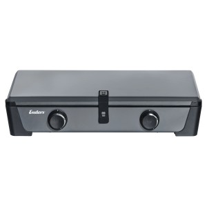 Enders Campingkocher Bondy 2Z, tragbarer Gaskocher mit zwei Brennern und Deckel.