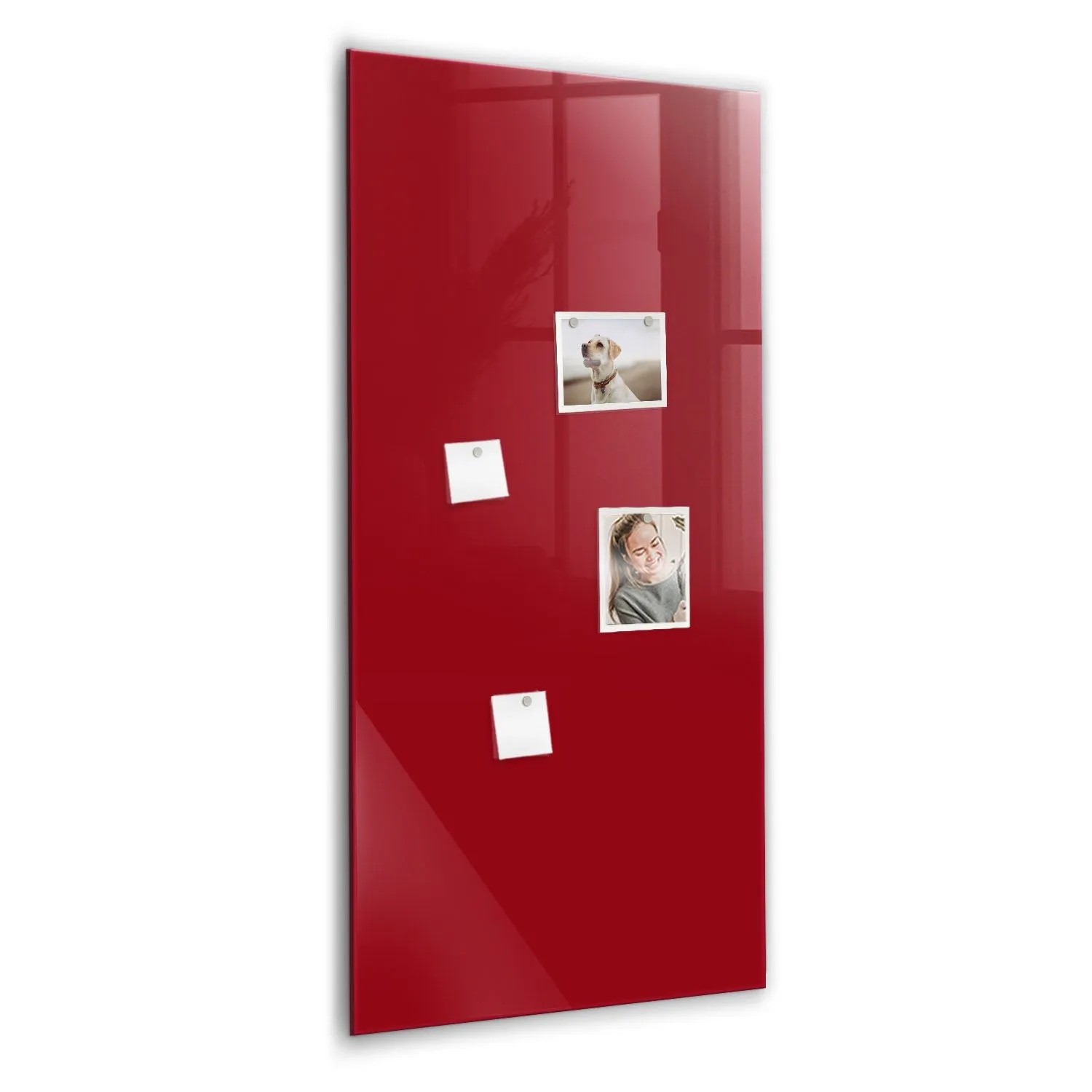 Tulup Magnettafel Beschreibbar Rote Farbe 60x120 cm Magnettafel Küche Glas günstig online kaufen