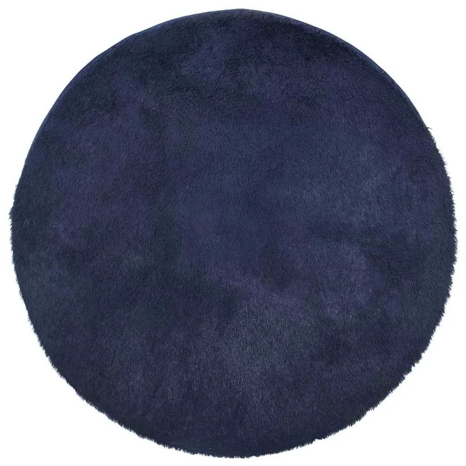 vidaXL Teppich Shaggy Hochflor NAVARRA Marineblau 100x100 cm Polyester 4102899