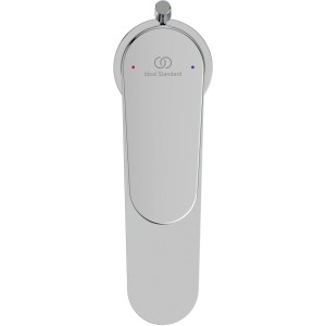 Ideal Standard Cerafine O Waschtischarmatur H80 in Chrom, Aufsicht.