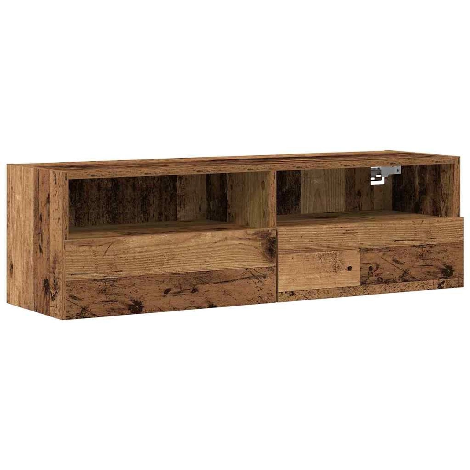 vidaXL TV-Wandregal Wandmontiert Altholz 100x30x30cm Holzwerkstoff 862188 günstig online kaufen
