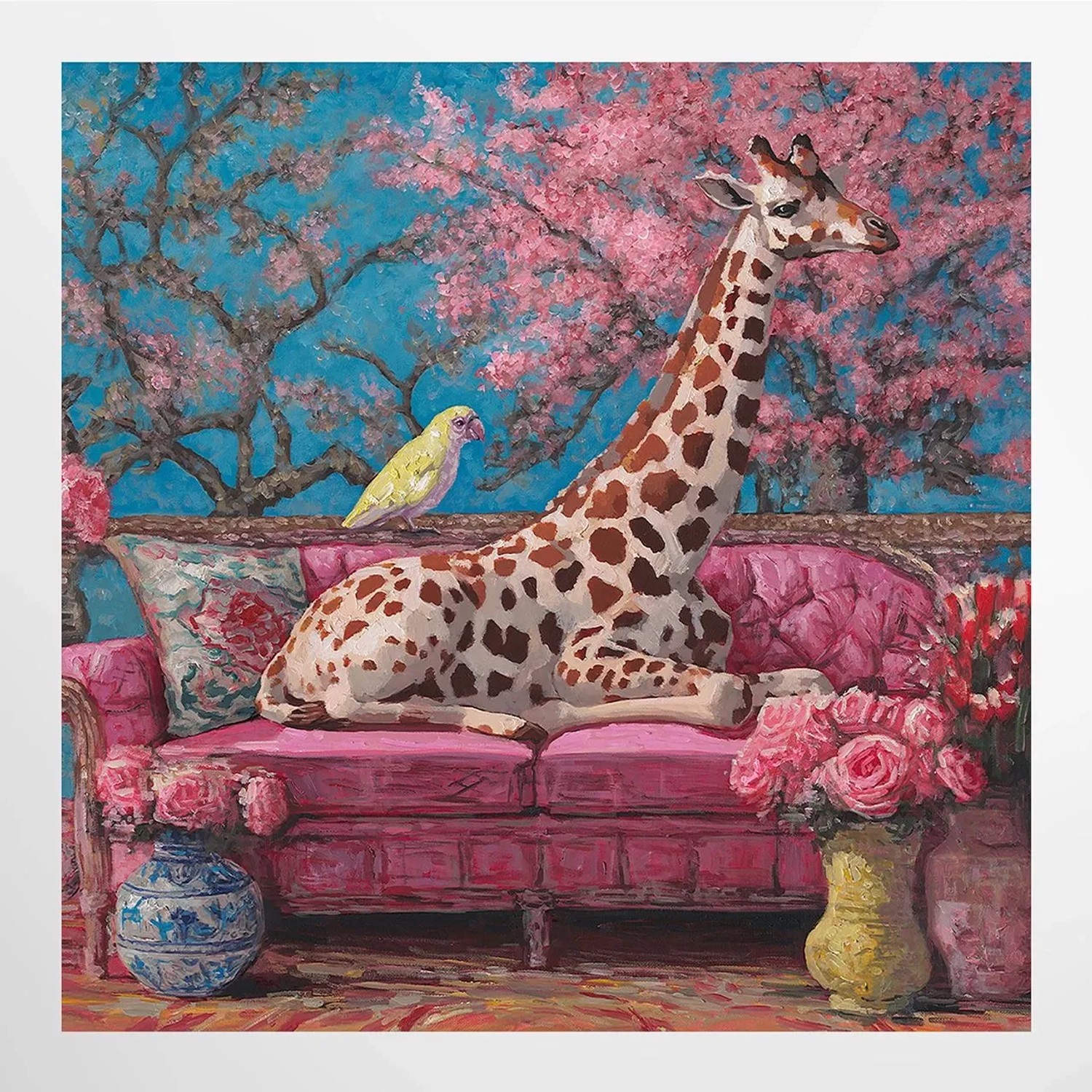 ArtUniverse Leinwandbild Just Relaxing 70 x 70 cm