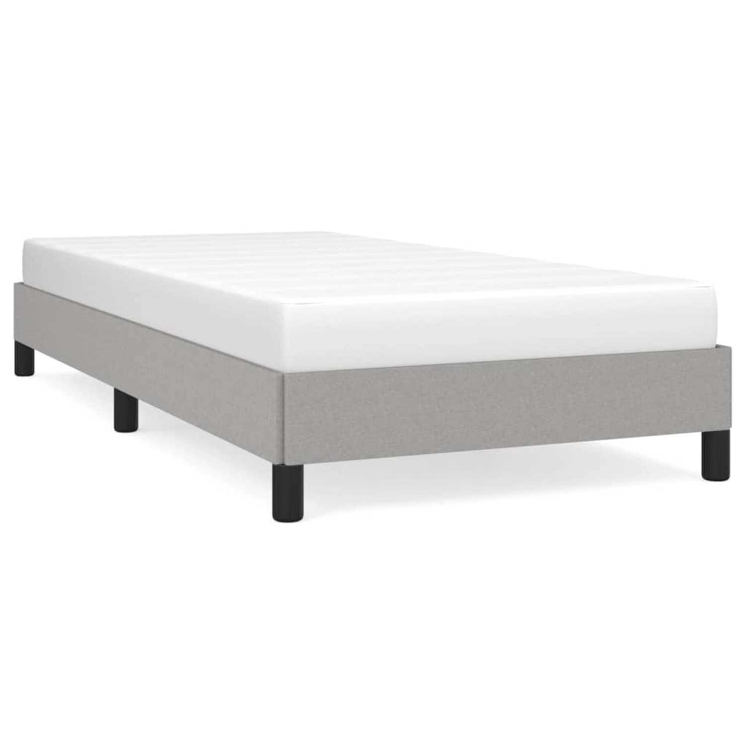 vidaXL Bettgestell ohne Matratze Hellgrau 80x200 cm Stoff 346672 günstig online kaufen