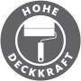 Symbol für hohe Deckkraft der Schöner Wohnen Wandfarbe.
