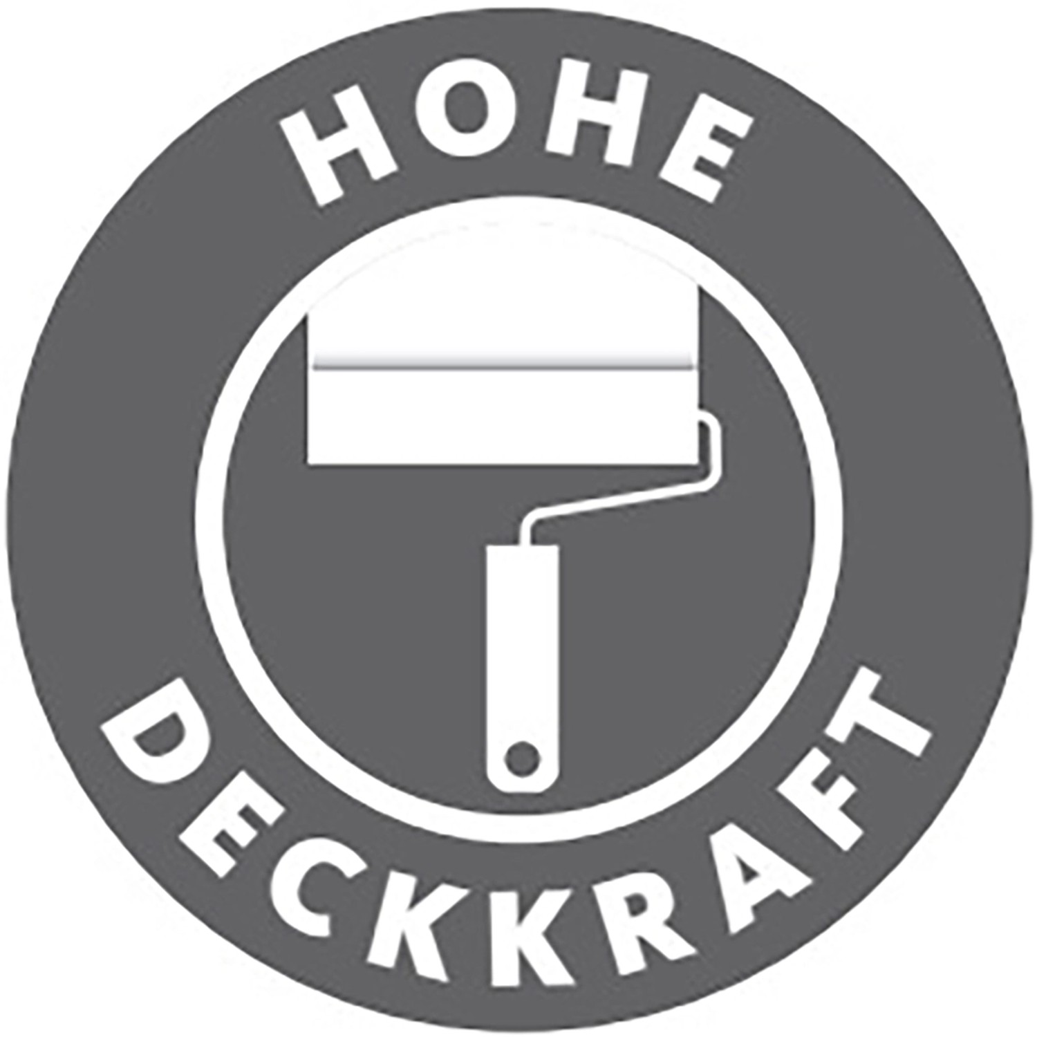 Symbol für hohe Deckkraft der Schöner Wohnen Wandfarbe.