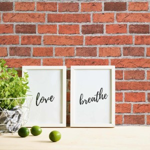 Bricoflor Papiertapete in Steinoptik rot-braun, Backstein-Look für Wohnzimmer und Jugendzimmer.