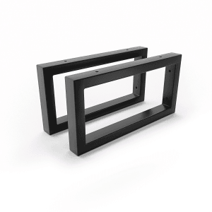 HEVVA Waschtischhalterung RHEIN 15 cm Hoch 30 cm Tief 2er Set Schwarz