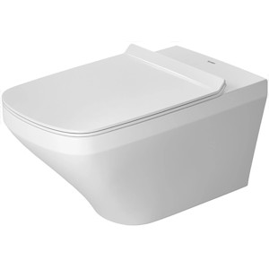 Weißes Duravit DuraStyle Wand-WC, 62 cm, Tiefspüler mit Durafix Befestigung.