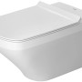 Weißes Duravit DuraStyle Wand-WC, 62 cm, Tiefspüler mit Durafix Befestigung.