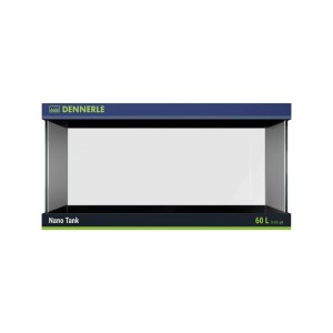 Dennerle Nano Aquarium Tank 60 l, Glasaquarium mit abgerundeten Ecken für Aquascaping.