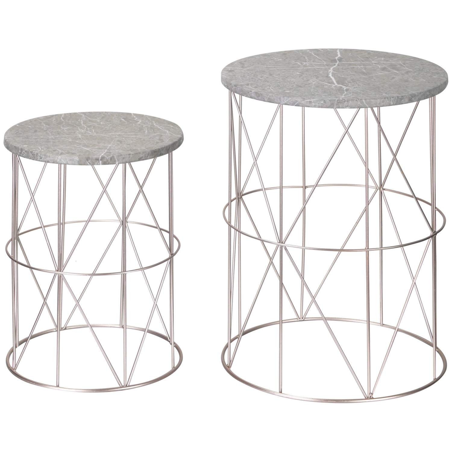 Outsunny Gartentisch Metall 38L x 38B x 52,5H cm Rose Gold günstig online kaufen