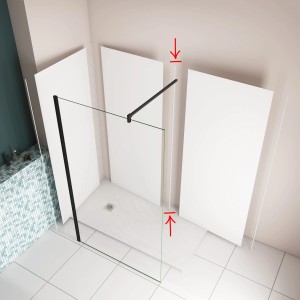 AICA H-Profil, 210cm, matt weiß, zur Verbindung von Aluverbundplatten für Duschrückwände.