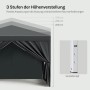 WOLTU Pavillon Pop-Up Wasserdichter Sonnenschutz Pagodenzelt 3x3 m Anthrazit_6