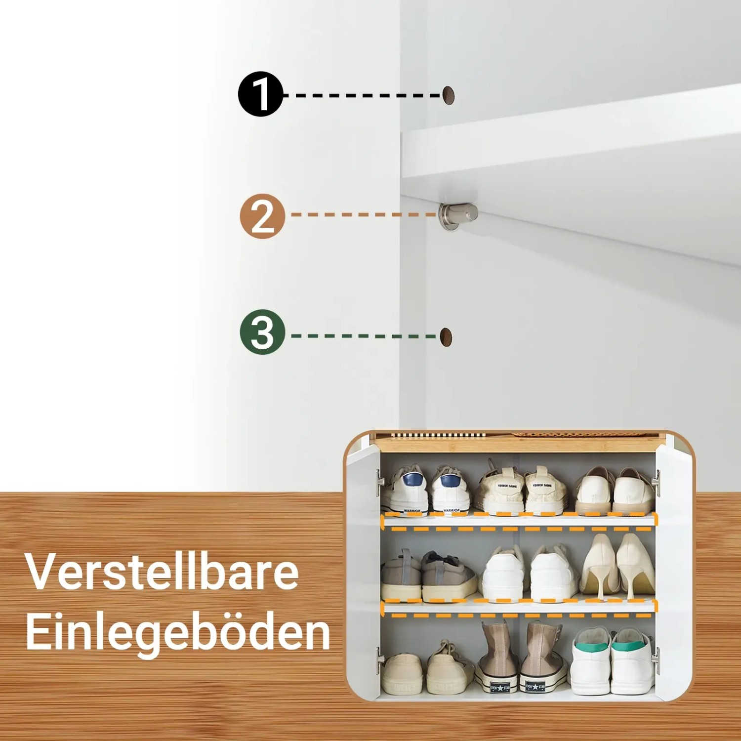 SoBuy Schuhschrank FSB97-WN weiß 60 x 85 x 34 cm kaufen bei OBI