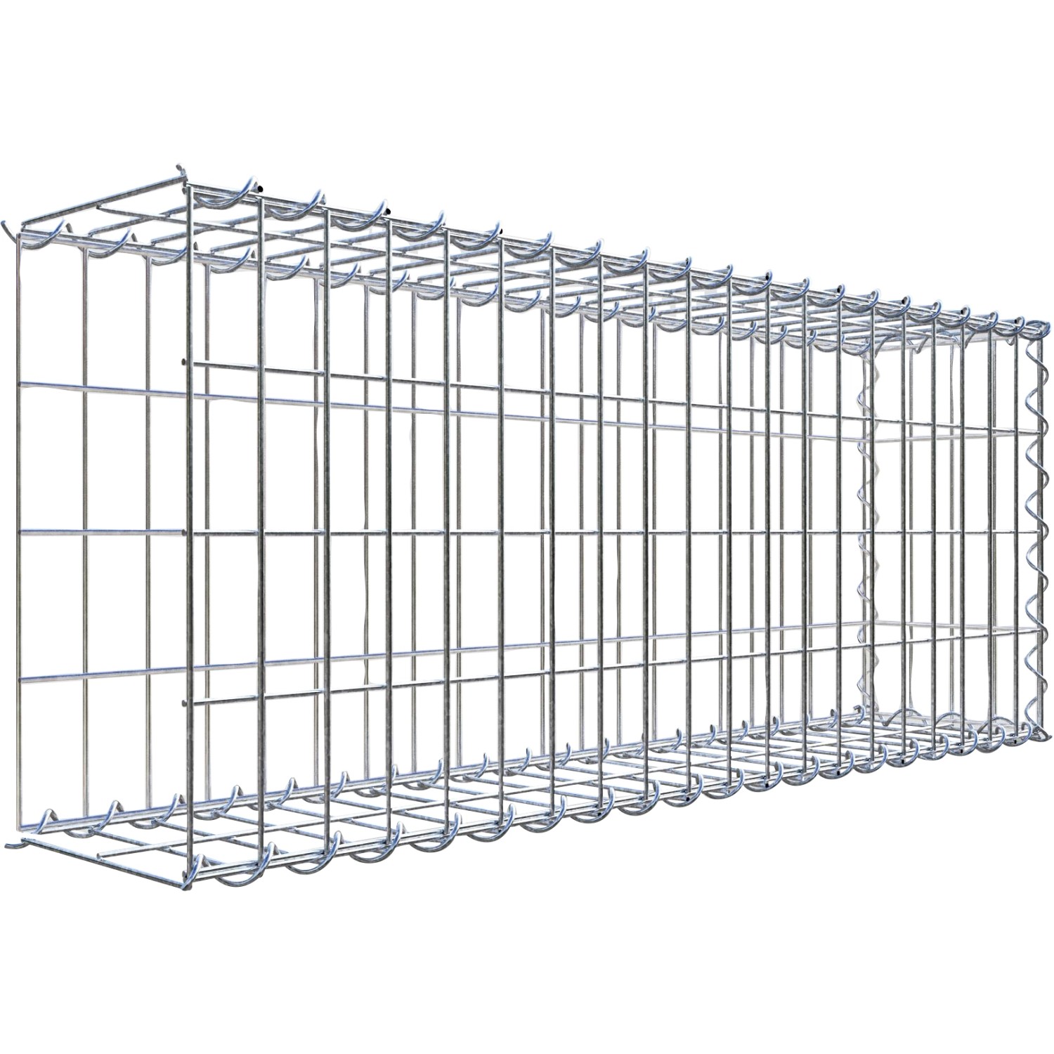 Gabiona Gabione-Anbaukorb Typ 2 40 x 100 x 20 cm Maschenw 5 x 10 cm