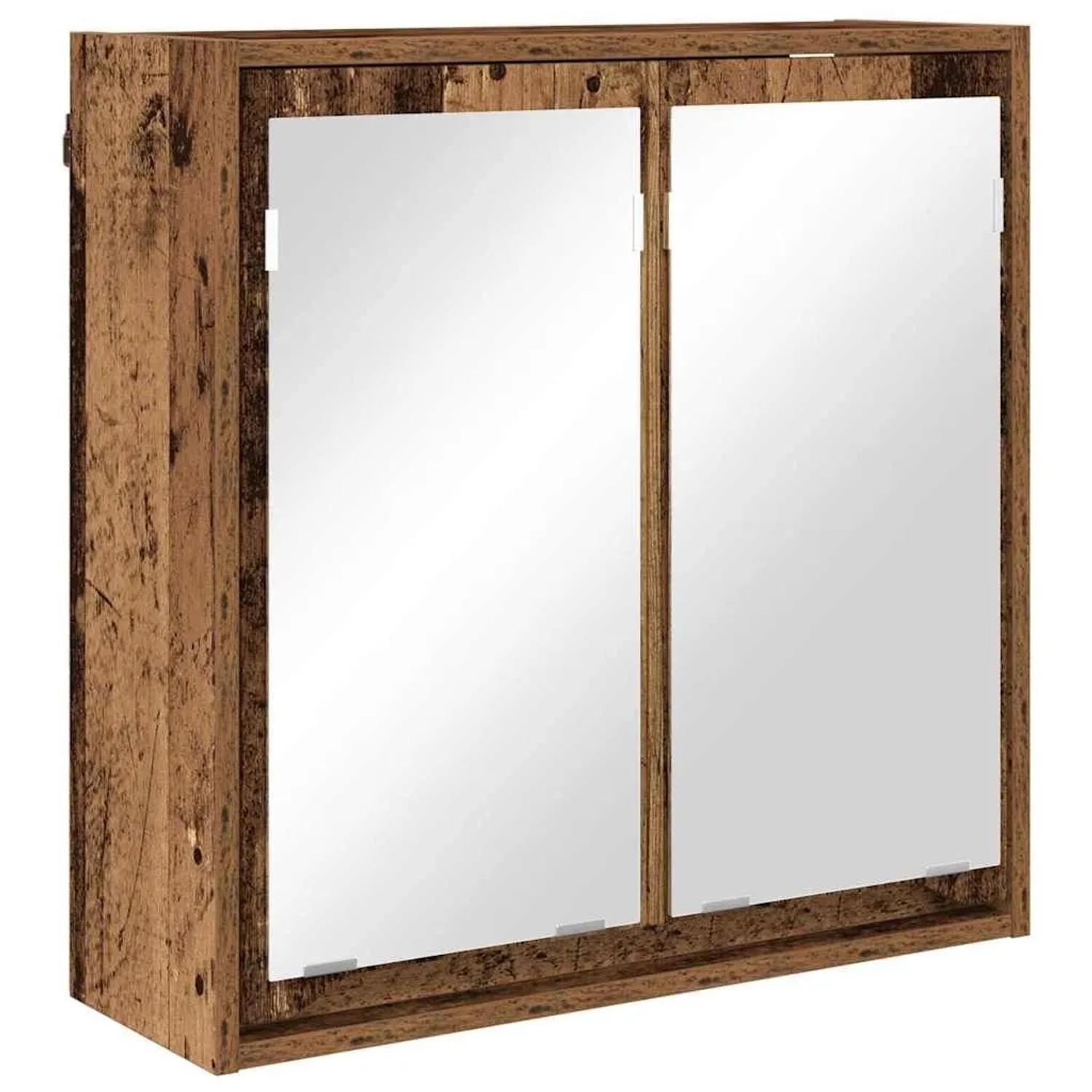 vidaXL Badezimmerspiegelschrank Altholz 60 x 20 x 60 cm Holzwerkstoff 888785