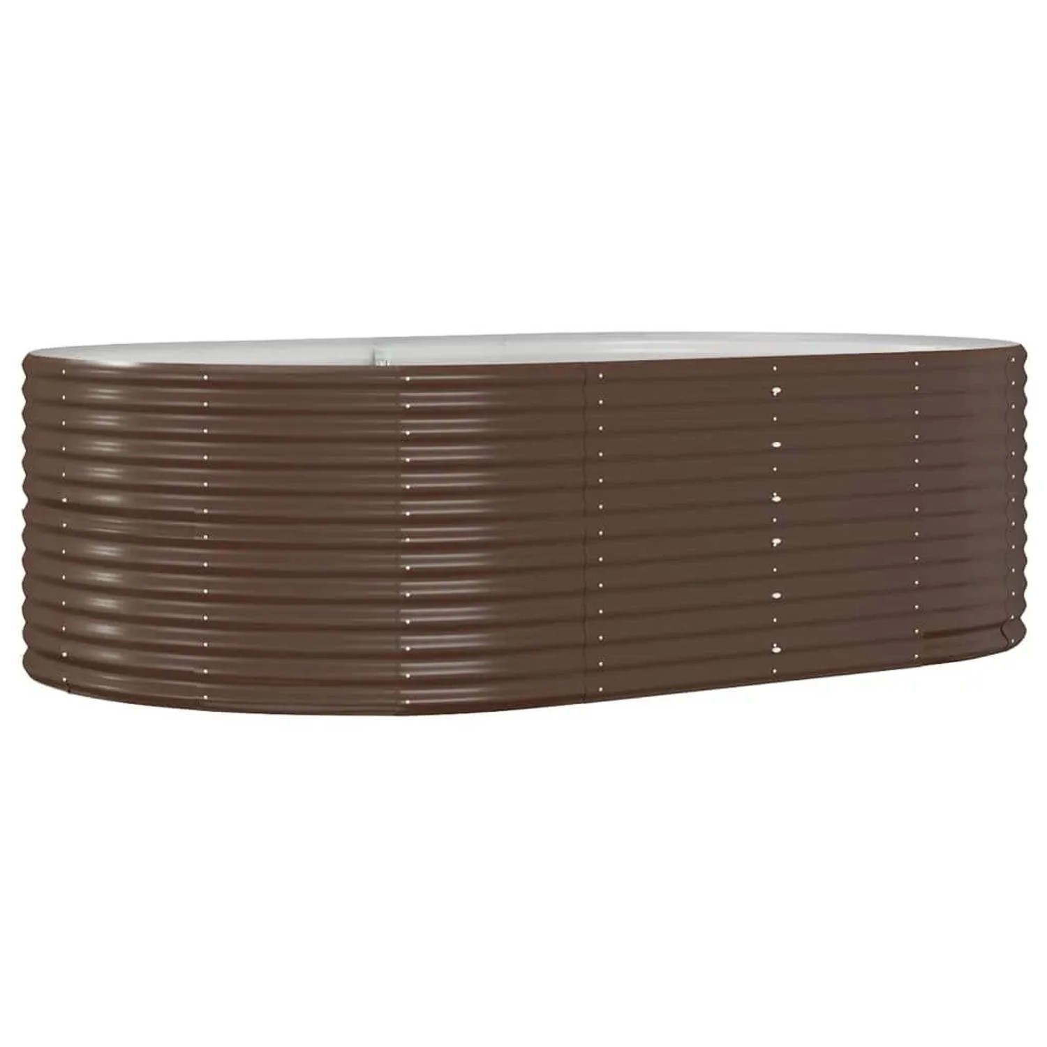 vidaXL Hochbeet Braun 212x140x68 cm Verzinkter Stahl 319095