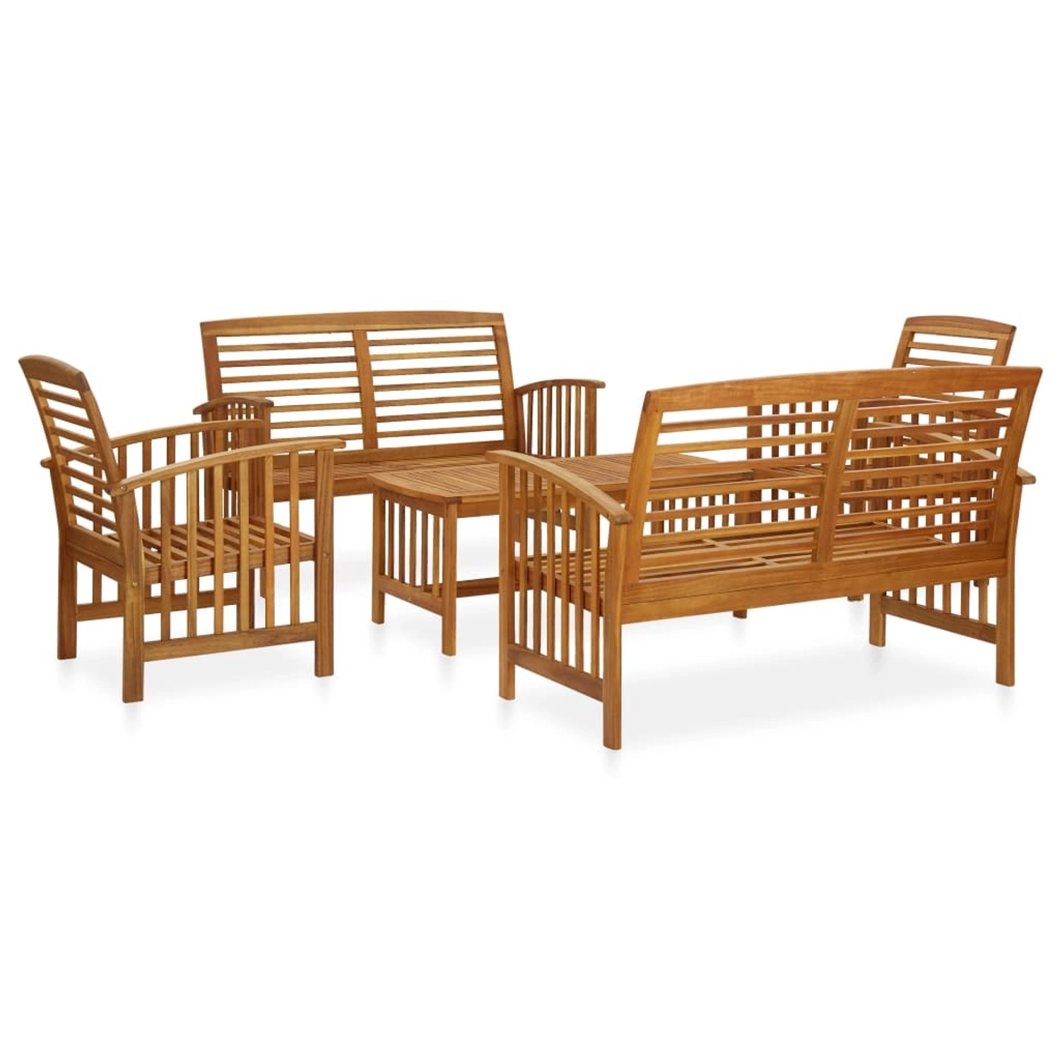 vidaXL 5-tlg Garten-Lounge-Set Massivholz Akazie Modell 1