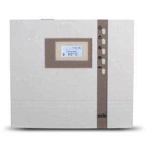 EOS Econ H1 Saunasteuerung für finnische Sauna und Feuchtebetrieb mit digitalem Display.