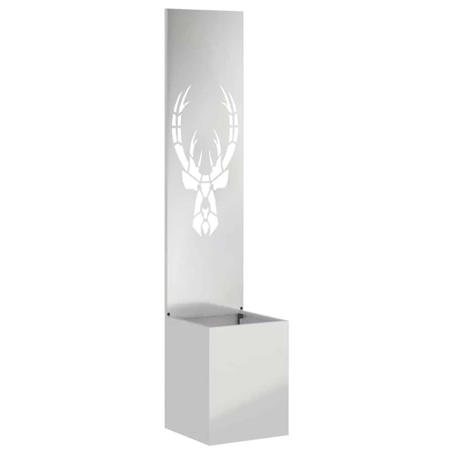 vidaXL Garten Sichtschutz-Leinwand Tiermuster Silber 32 x 32 x 150 cm 876418