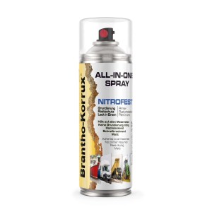 Brantho Korrux All in One 1K Nitrofest 400ml Sprühdose Schwarz Matt RAL9005